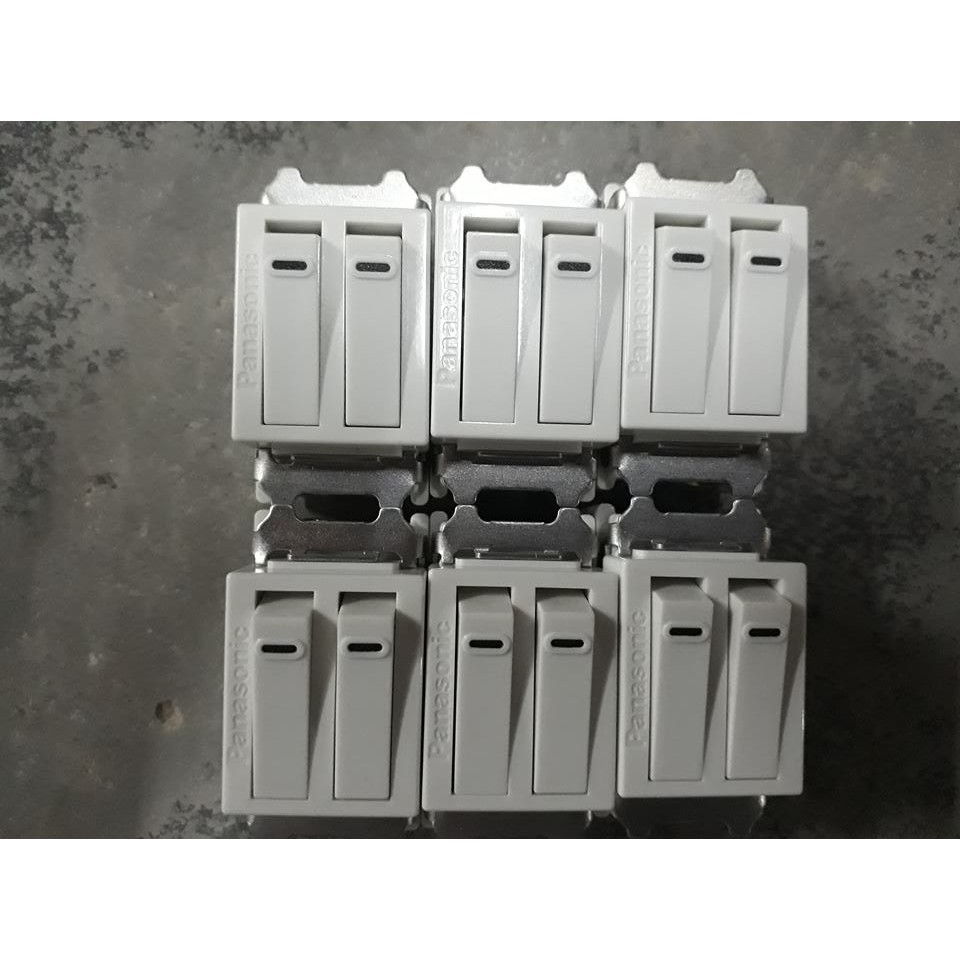 HẠT CÔNG TẮC KÉP PANASONIC DÒNG WIDE/ HẠT CÔNG TẮC KÉP PANA-