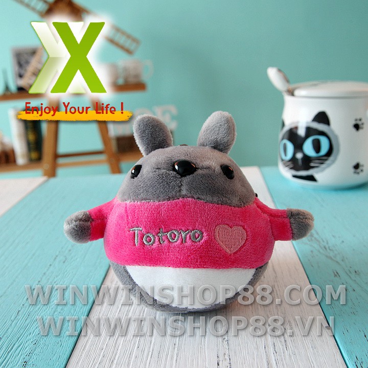 Móc khóa gấu bông mèo Totoro (9 cm) quà tặng 8/3 quà tặng dễ thương cung cấp bởi asam