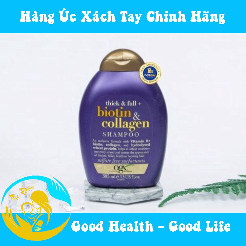 Dầu gội Chống rụng tóc của Úc OGX Biotin & Collagen Shampoo 385ml