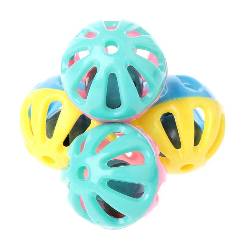 Set 10 quả bóng nhựa đồ chơi nhiều màu sắc cho thú cưng