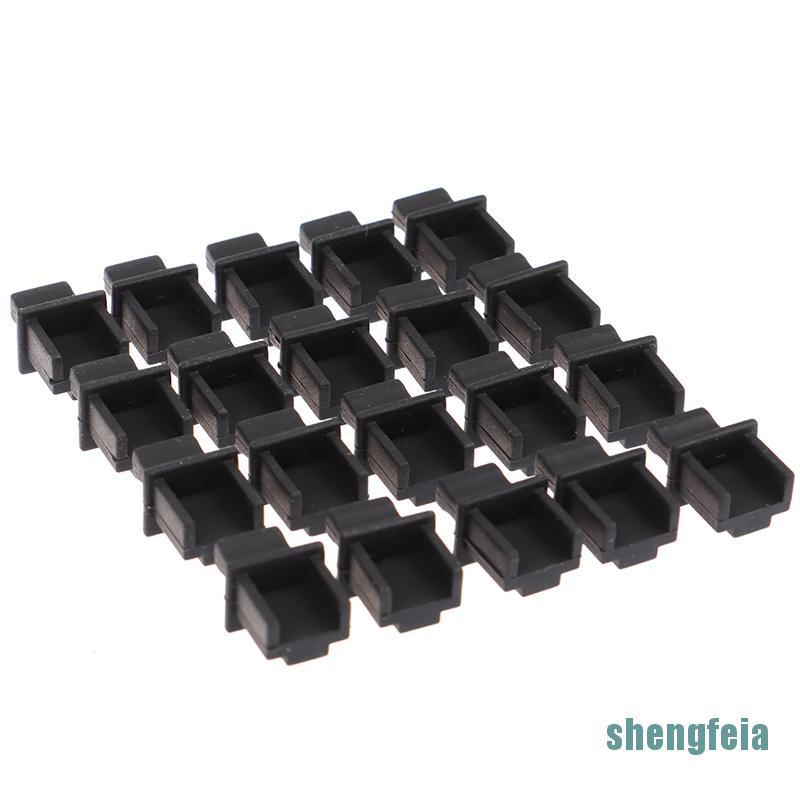 Set 20 đầu bọc bảo vệ cổng mạng RJ45 bằng cao su tiện dụng