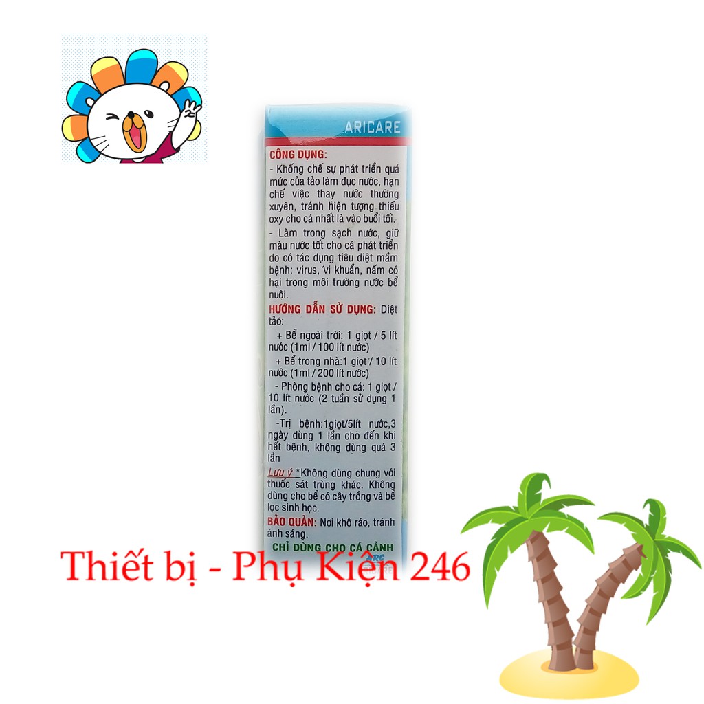 Thuốc diệt tảo rêu làm đục nước AlgaCid