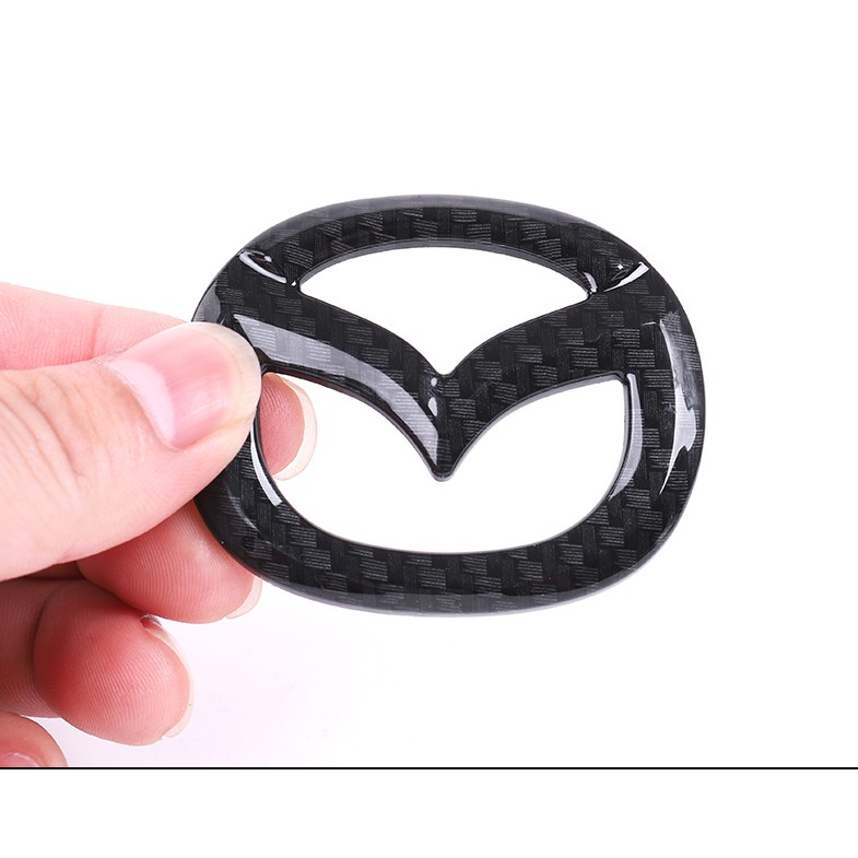Ốp trang trí logo  trên vô lăng xe Mazda 2,3,6,CX5,CX8