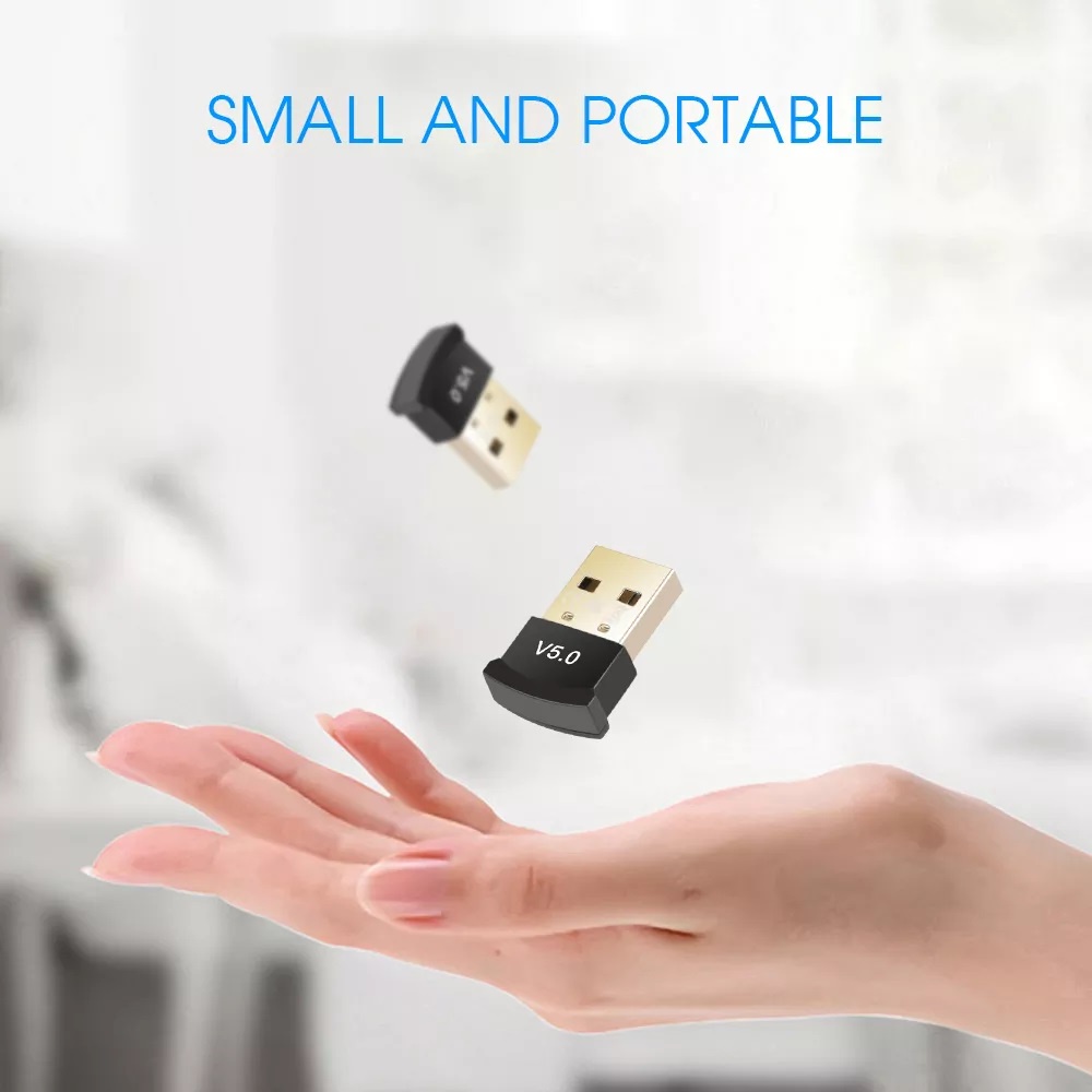 BẢN NÂNG CẤP MỚI NHẤT Usb Bluetooth 5.0 dongle cho máy tính, laptop kết nối chuột, bàn phím, loa tay cầm game, máy in...
