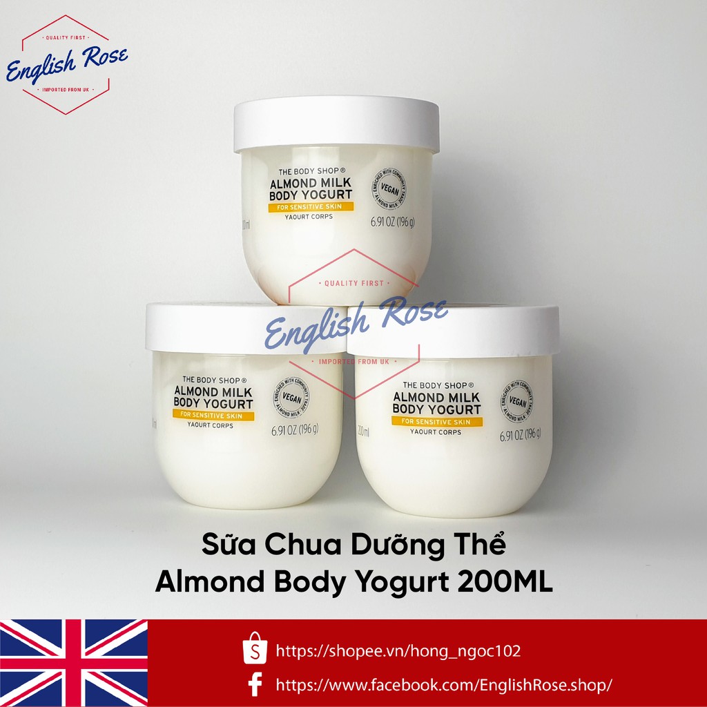 [BILL UK] Sữa chua dưỡng thể The Body Shop Body Yogurt 200ml