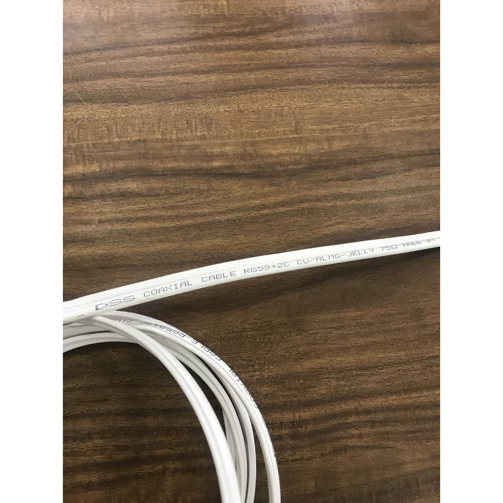 Dây cable đồng trục liền nguồn DSS - (RG59+ 2C) đồng nguyên chất, bọc bạc chống nhiễu có dầu (200m) hoặc 305m