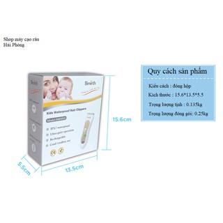 Tông đơ trẻ em Bimirth