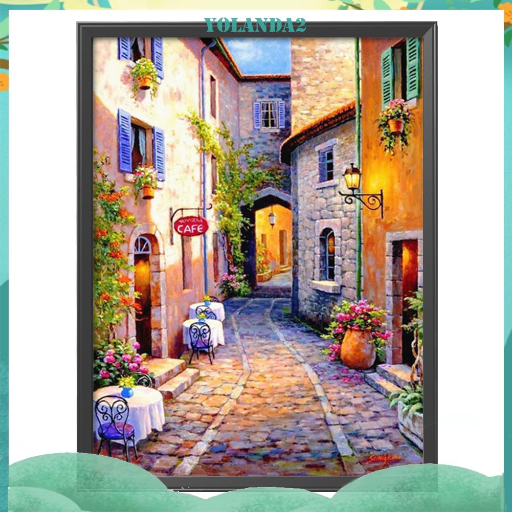 Bộ Tranh Thêu Chữ Thập Tự Làm 11ct Hình Đường Phố