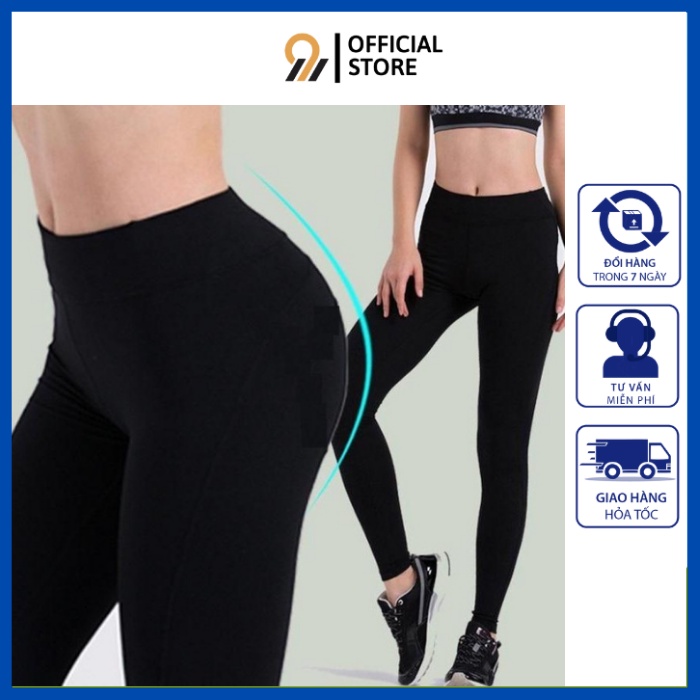 Quần legging nữ nâng mông M9 cạp cao co giãn vải đẹp