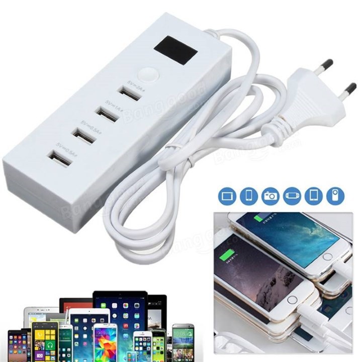 HUB USB CHIA 4 CỔNG SẠC DỰ PHÒNG CHO ĐIỆN THOẠI