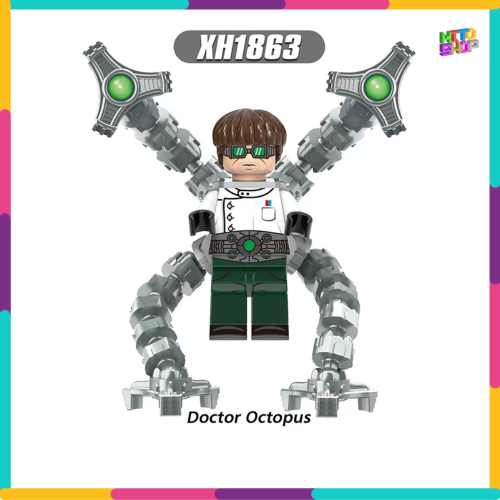 Xếp Hình Lắp Ráp Minifigures Người Nhện Marvel Doctor Octopus Không Còn Nhà XH1833 - 63