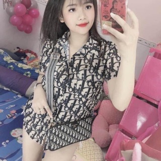 [RẺ VÔ ĐỊCH] Áo sơ mi dior 🍒 Áo sơ mi chữ hiệu siêu sang chảnh