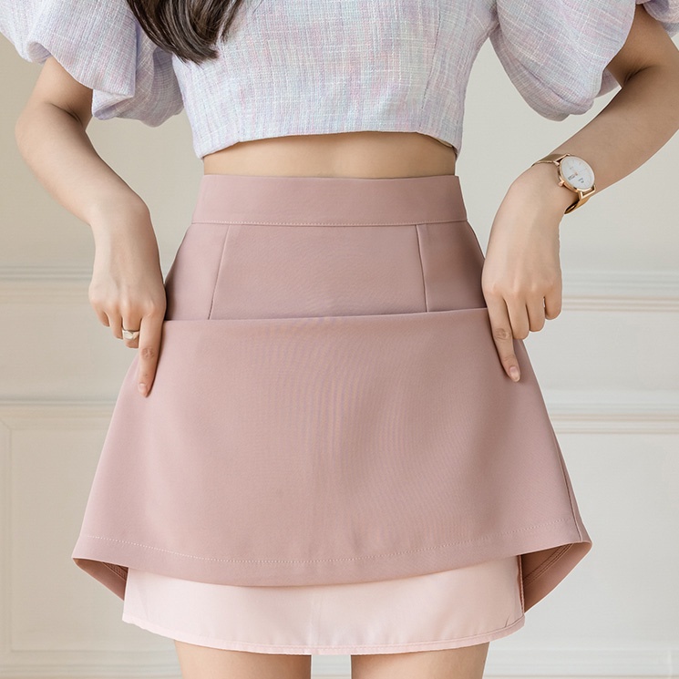 SUXI Chân Váy Midi Dài Lưng Cao Màu Trơn Dáng Ôm Phong Cách Hàn Quốc Thời Trang Mùa Xuân Hàng Mới