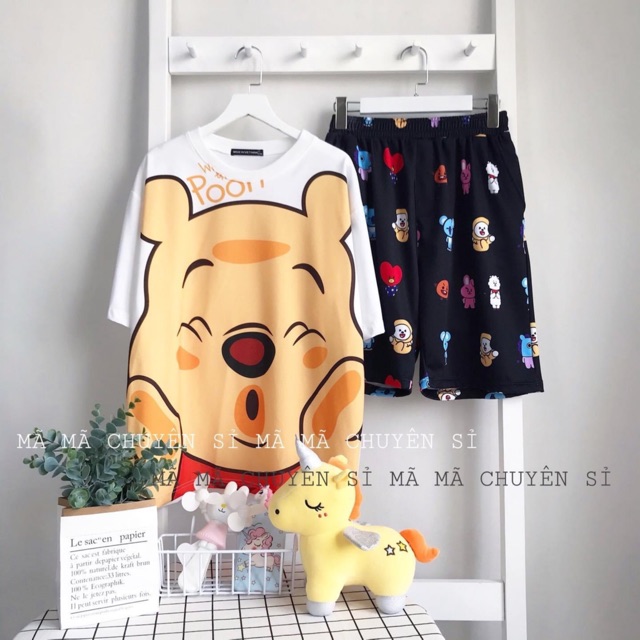Sét áo gấu pooh+ quần voi đùi