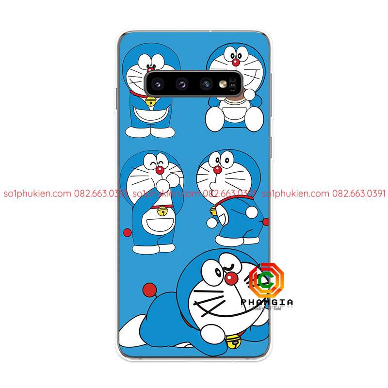 Ốp Lưng Samsung Galaxy S9 S9+ S10 S10+ Plus S10e S10 Lite dẻo in hình Doraemon đẹp