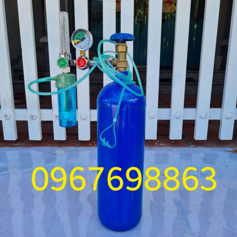 Full bộ bình oxy y tế 5Lít sử dụng ngay