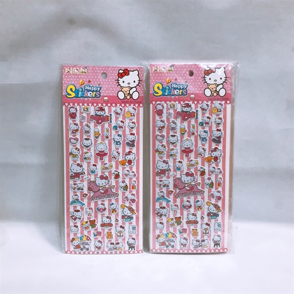 Đồ chơi miếng dán sticker hình hello kitty vui nhộn dễ thương dành cho bé 140-141