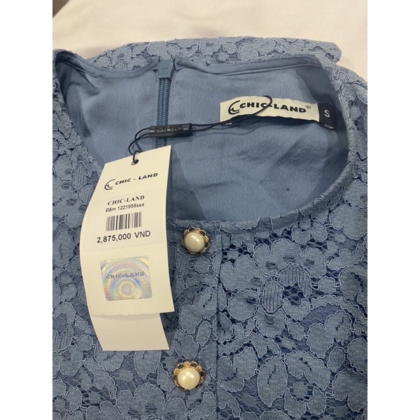 Đầm ren xanh Chicland size S
