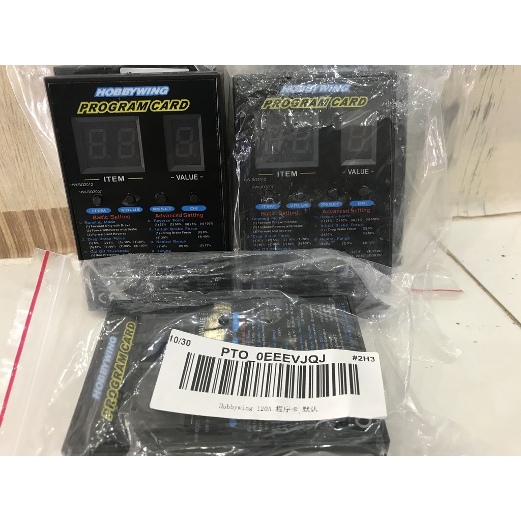 Thẻ lập trình Hobbywing chính hãng 45A - 120A