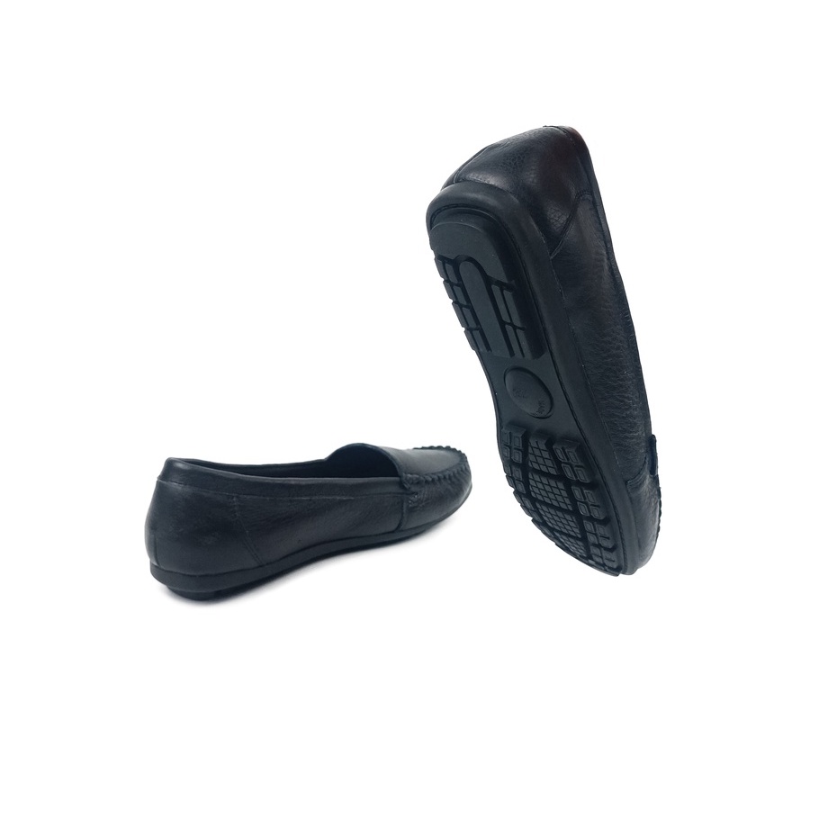 Giày mọi nữ da bò thật đế cao su siêu êm giày lười MOXYCA HADU M061