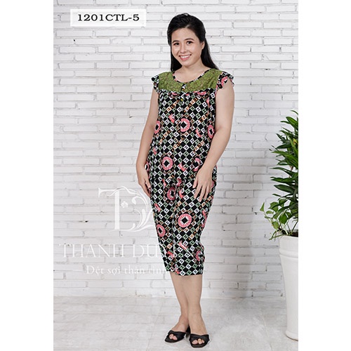 Đồ bộ Tole nữ mặc nhà Thành Duyên hoa, không rút, thoáng mát (1201CTL P1)