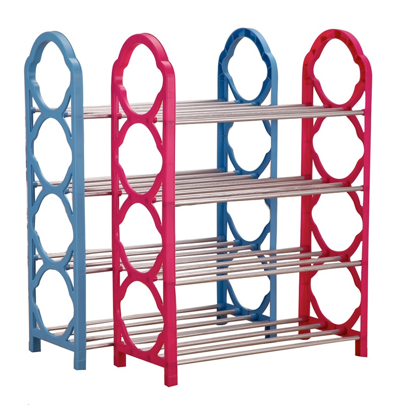 Giá để giày 4 tầng, giá để giày, giá để giày, giá để giày tại nhà, đựng đồ đơn giản (màu ngẫu nhiên) GM-JYXJ001