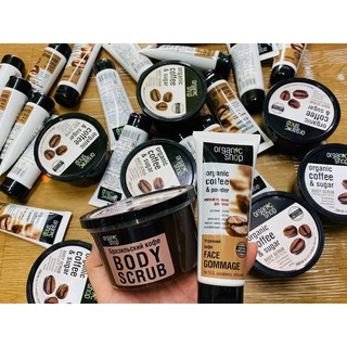 Tẩy da chết body cafe Organicshop