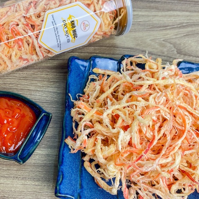 Mực Hấp Dừa Xé Sợi Mana Food 300G