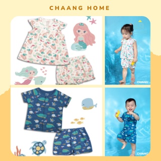 Chaang bộ cộc hè ngắn tay cho bé trai bé gái SS2022D01 sea