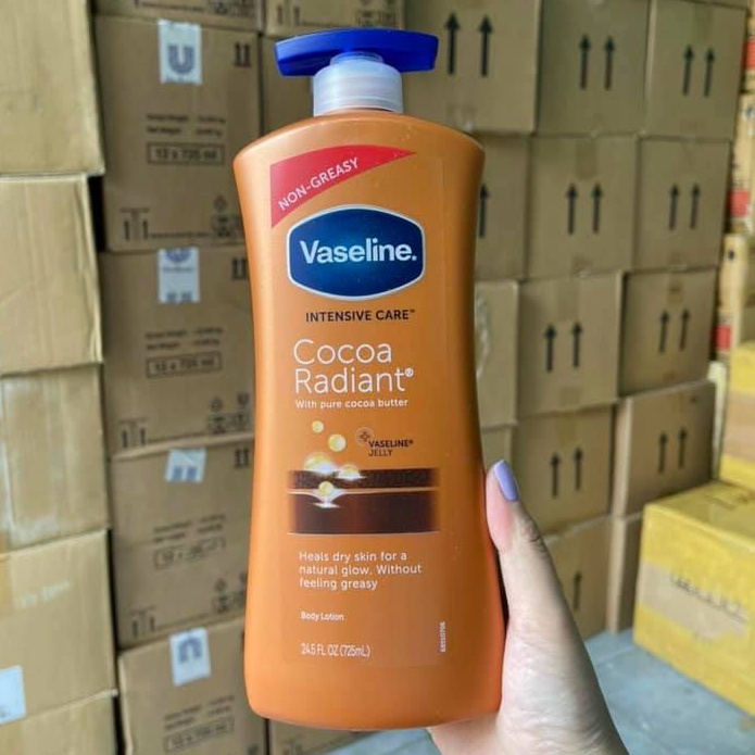 Sữa dưỡng thể Vaseline Intensive Care Cocoa Radiant 725ml
