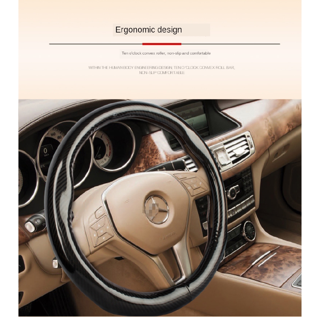 Vòng bọc vô lăng xe hơi kiểu thép carbon cho xe Porsche RWB/Panamera/Macan/Cayenne/Taycan/917/718/911/GT3 RSrs