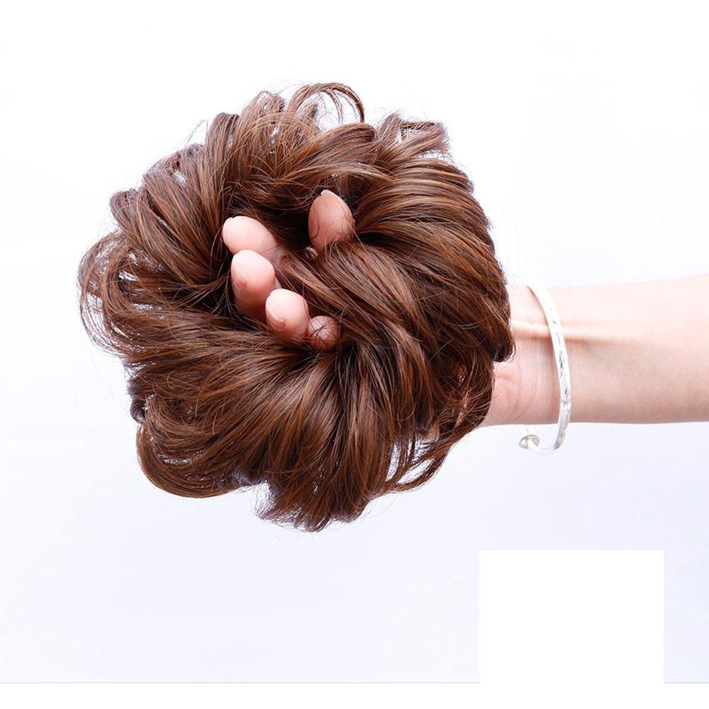 Búi Tóc Giả Xoăn Co Giãn Thời Trang Chất Lượng Cao Ốp