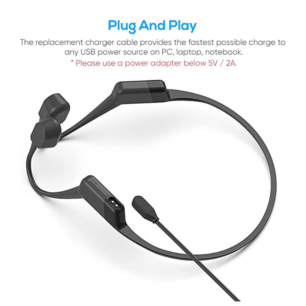 Cho AfterShokz Aeropex AS800 Sạc dòng dữ liệu dây cáp dữ liệu Xương dẫn không dây Bluetooth sạc tai nghe *