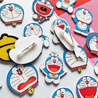 Stick Trang Trí Cặp Và Cài Áo Doremon