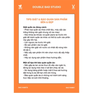 Áo thun Bad Habits Basicism Cam ( form rộng )