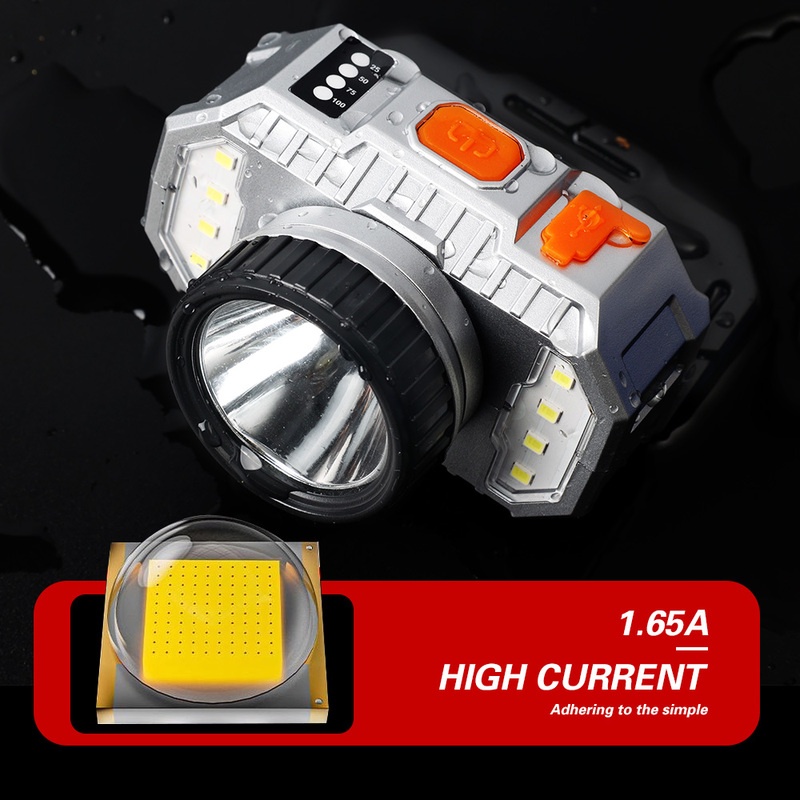 Đèn LED Đội Đầu T20 Siêu Sáng Sạc USB Tiện Dụng Cho Hoạt Động Ngoài Trời