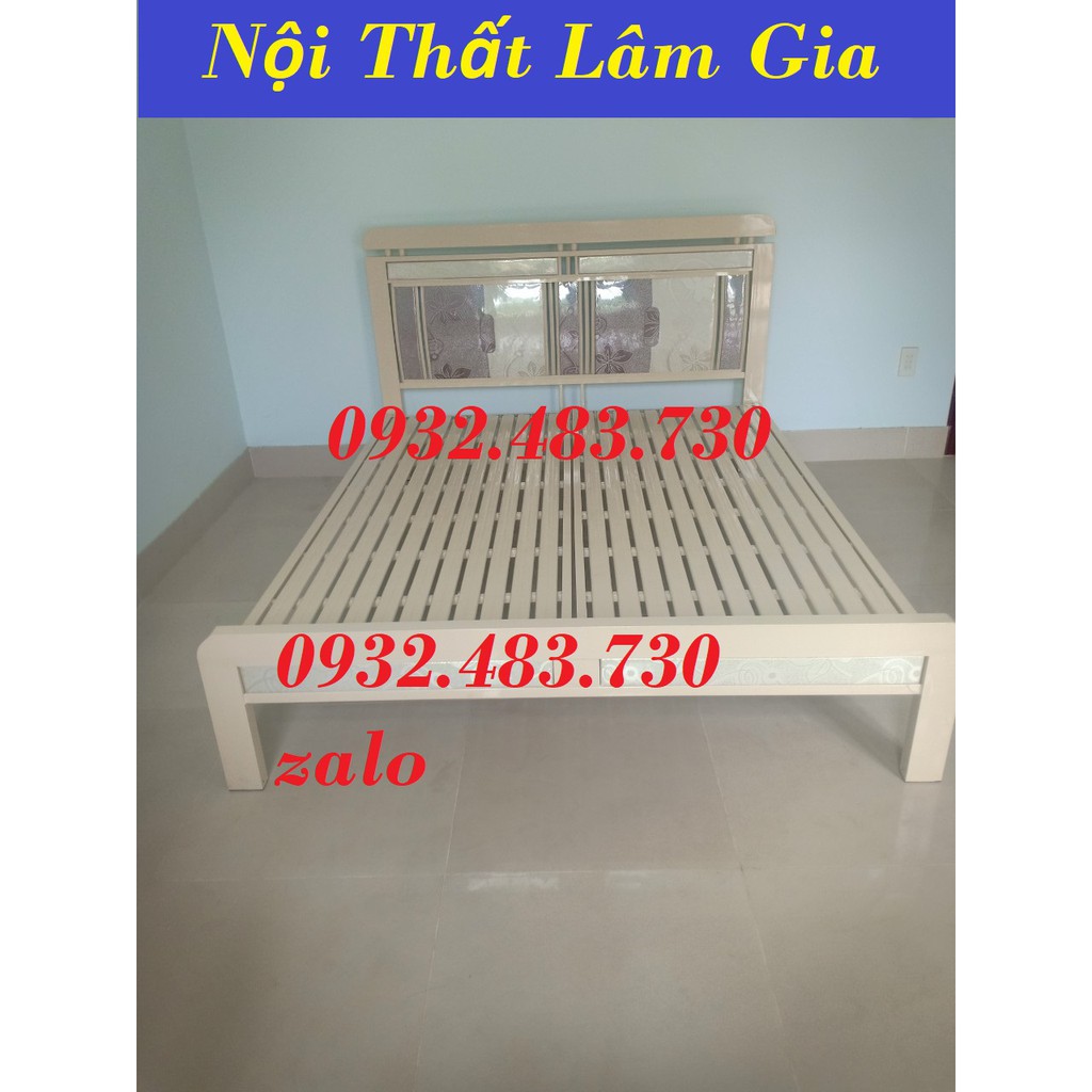 Giường sắt rộng 1m4 dài 2m