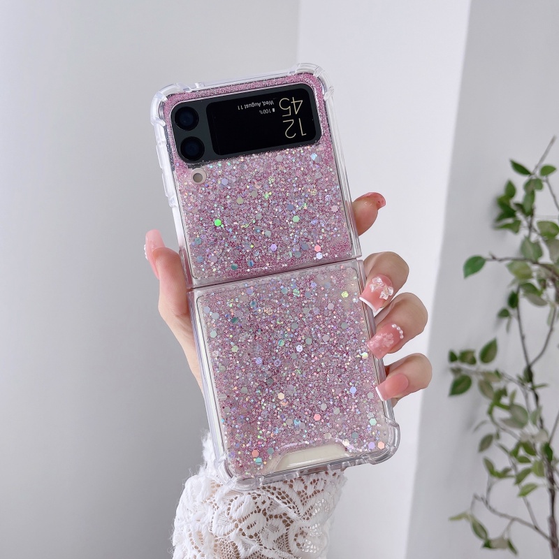 Ốp Điện Thoại Cứng Đính Kim Tuyến Cho Samsung Galaxy Z Flip 3 Z Flip 3