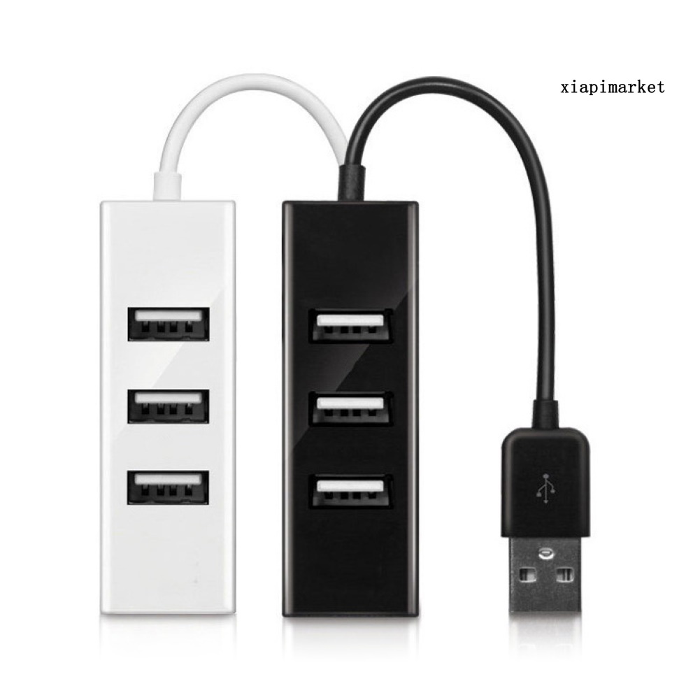 LOP_Portable 4 Ports USB 2.0 Expansion Hub Splitter Adapter for PC Laptop Computer