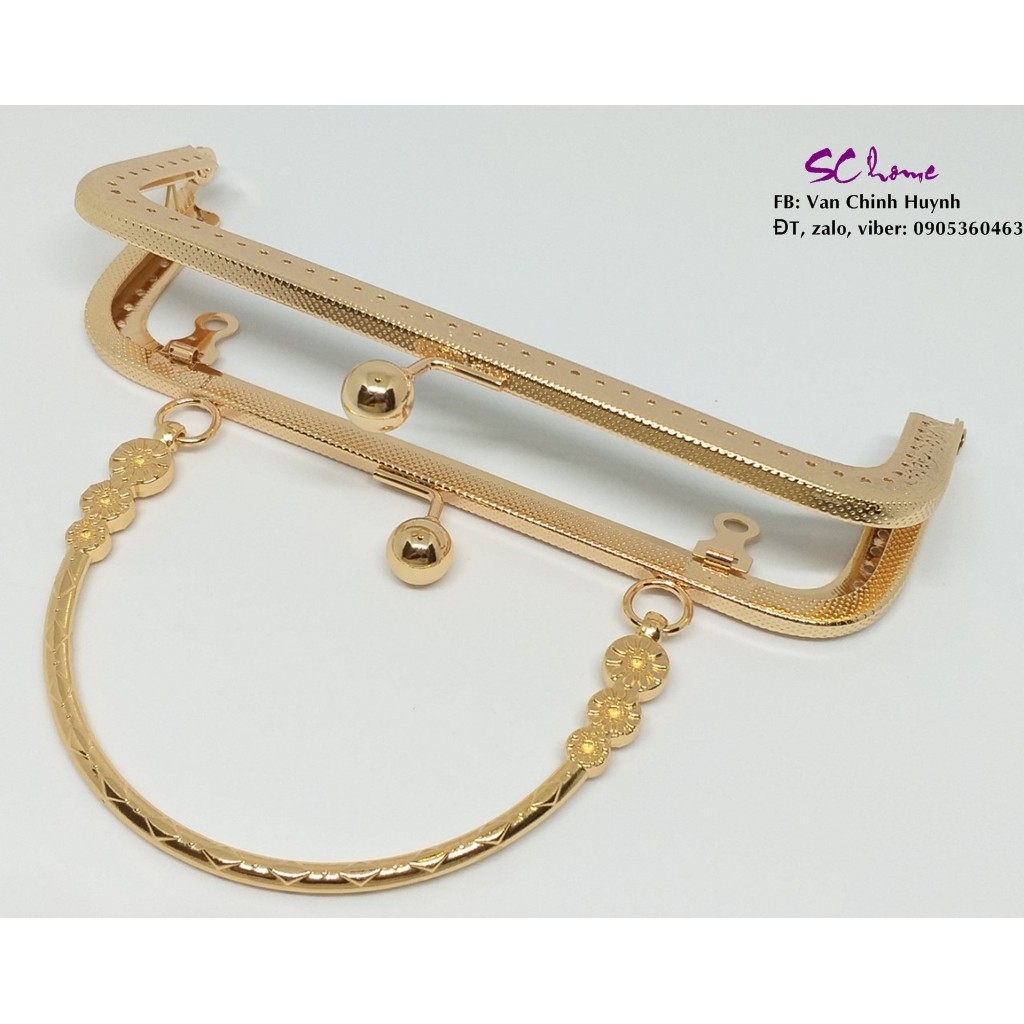 Khung/khóa ví loại vuông 18cm