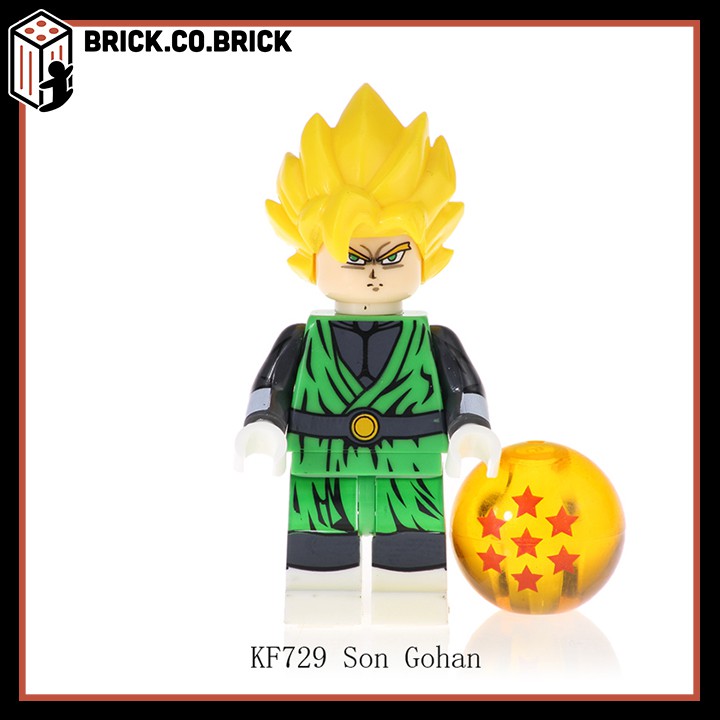 Non Lego Dragon Ball Đồ Chơi Lắp Ráp Minifigure Anime Mô Hình Sáng Tạo 7 viên ngọc rồng Vegetto Son Goku Kanba  KF6069