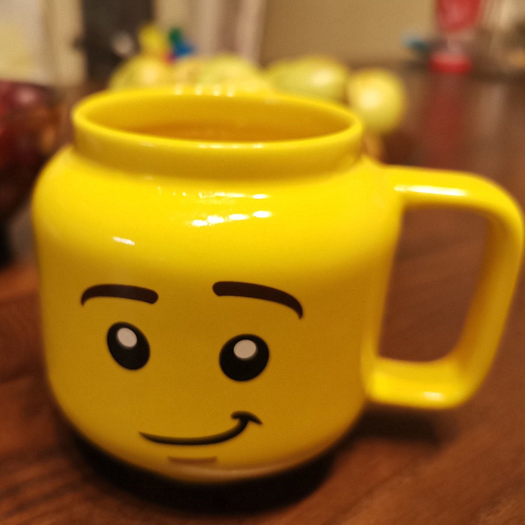 Cốc. Cốc Sứ Uống Nước In Hình Mặt Cười LEGO Dễ Thương Dùng Làm Quà Tặng Cho Bé
