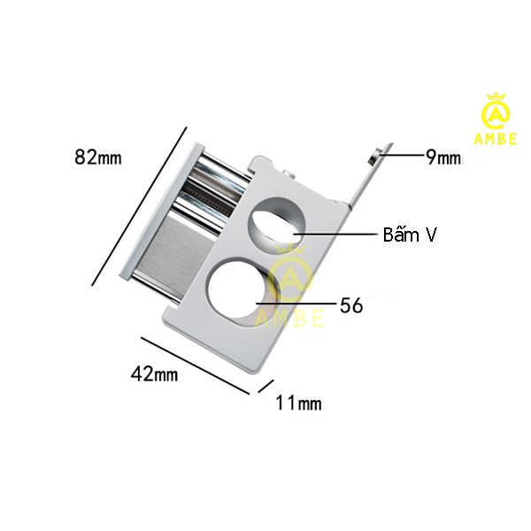 Cắt xì.gà 2 lưỡi cao cấp kèm đục chính hãng Porsche P3626