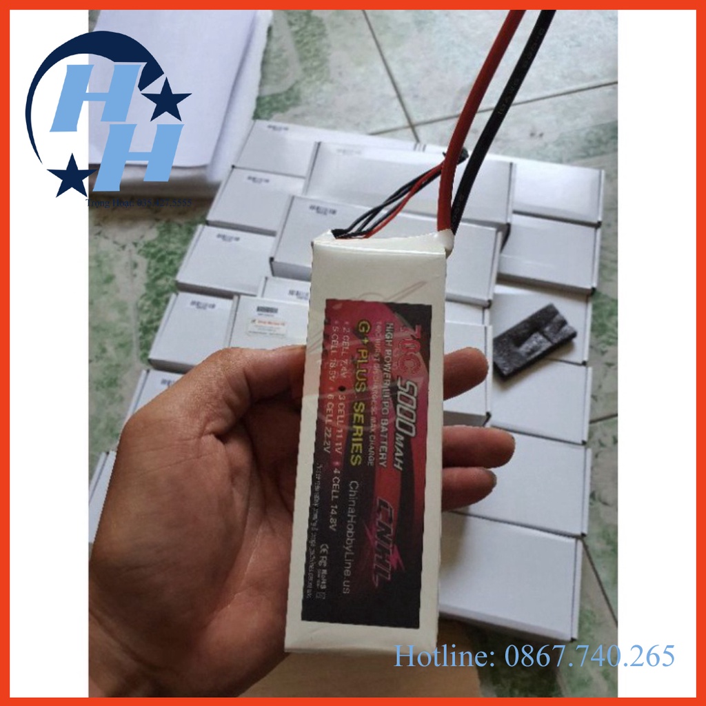 PIN CNHL G+PLUS 5000MAH 3S 4S 6S 70C LIPO BATTERY