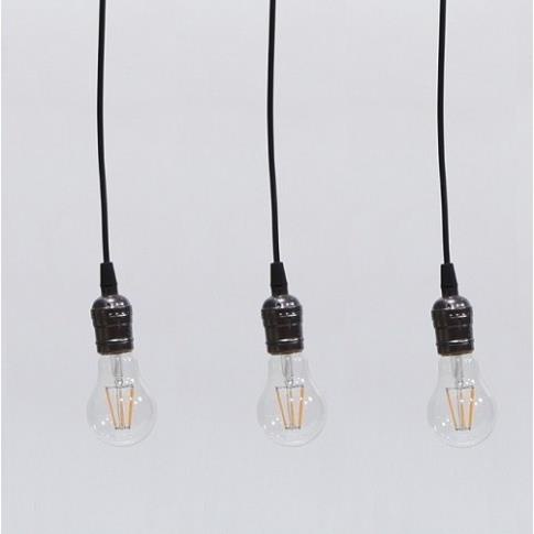 Bộ 3 dây đèn thả cổ điển Vintage bóng led Edison A60 6W