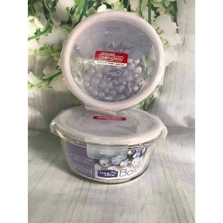 🌺Thố thủy Tinh Lock & Lock 950ml