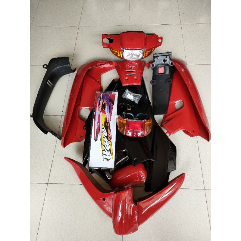 Dàn áo wave 110 đỏ đen nhựa ABS