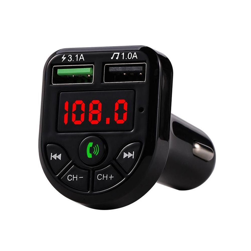 5.0 Bluetooth Transmitter Fm Kit Car Modulator Mp3 Player E1N7