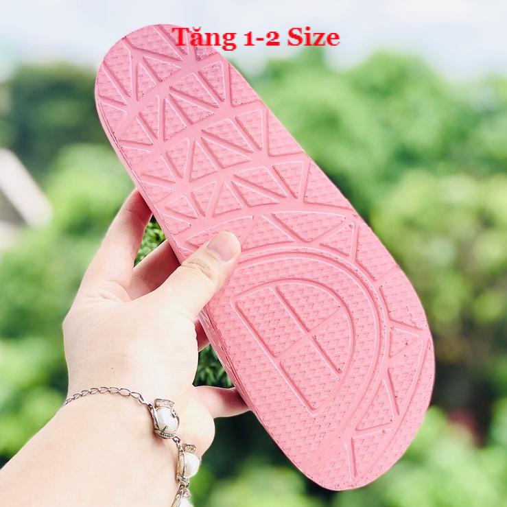 Dép unisex ❤️FREESHIP + Hộp❤️ dép mlb ny bóng chày quai ngang thể thao nữ Thêu NY-NY nỗi màu full hồng xịn gv