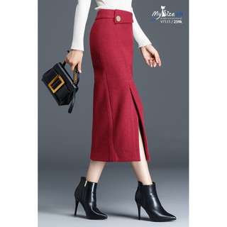 Chân váy dạ bút chì V7115 - Mysize.vn